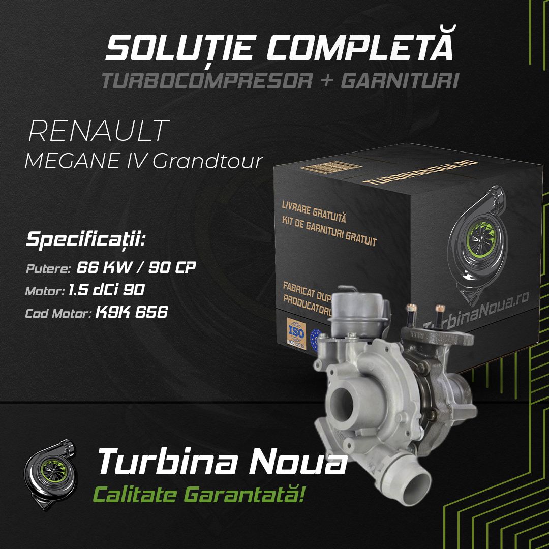 Turbina RENAULT MEGANE IV Grandtour 1.5 dCi 90 66 KW / 90 CP Noua - Image 2