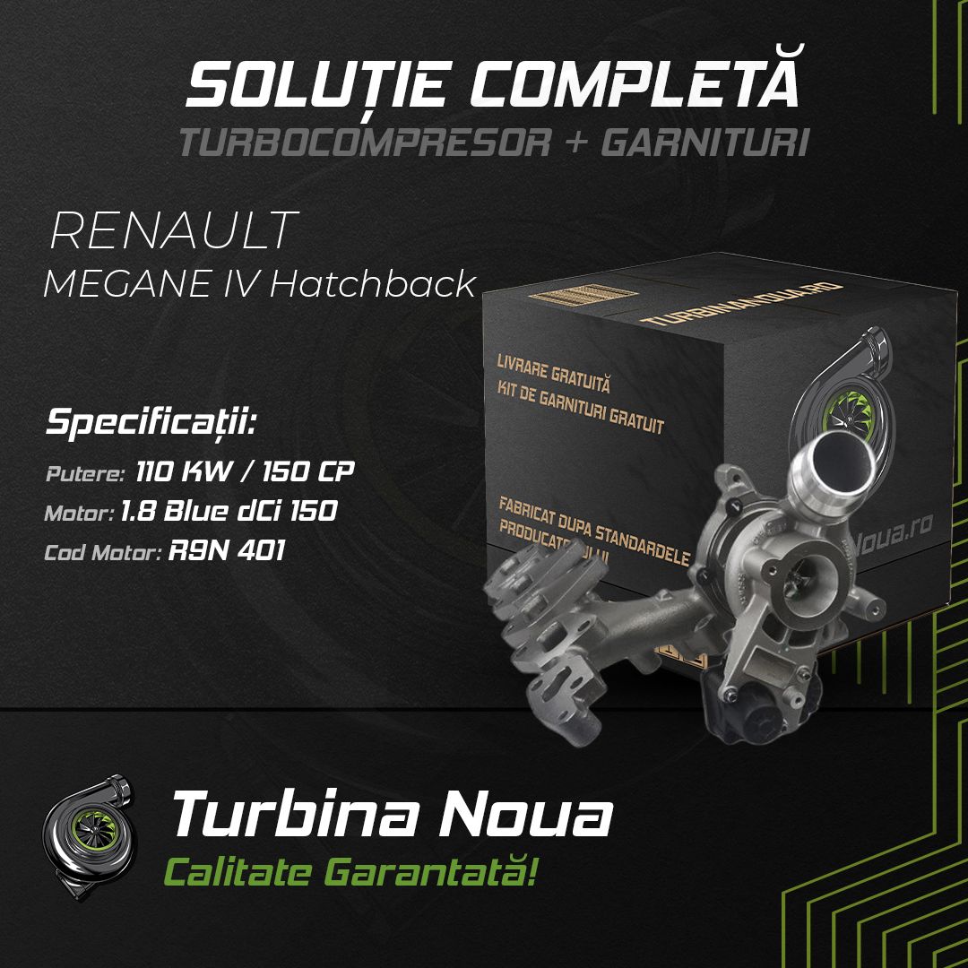 Turbina RENAULT MEGANE IV Hatchback 1.8 Blue dCi 150 110 KW / 150 CP Noua - Image 2