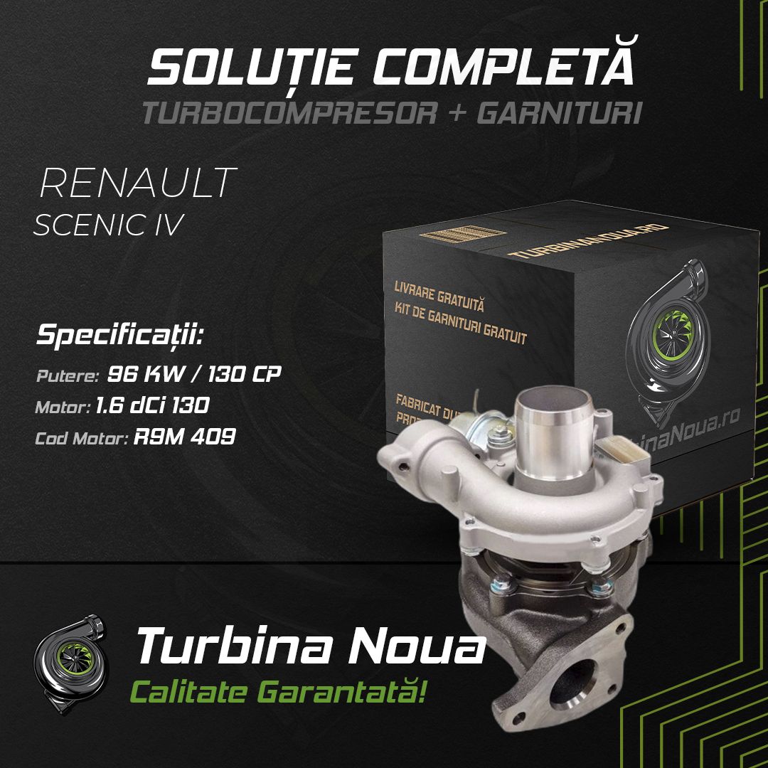 Turbina RENAULT SCENIC IV 1.6 dCi 130 96 KW / 130 CP Noua - Image 2