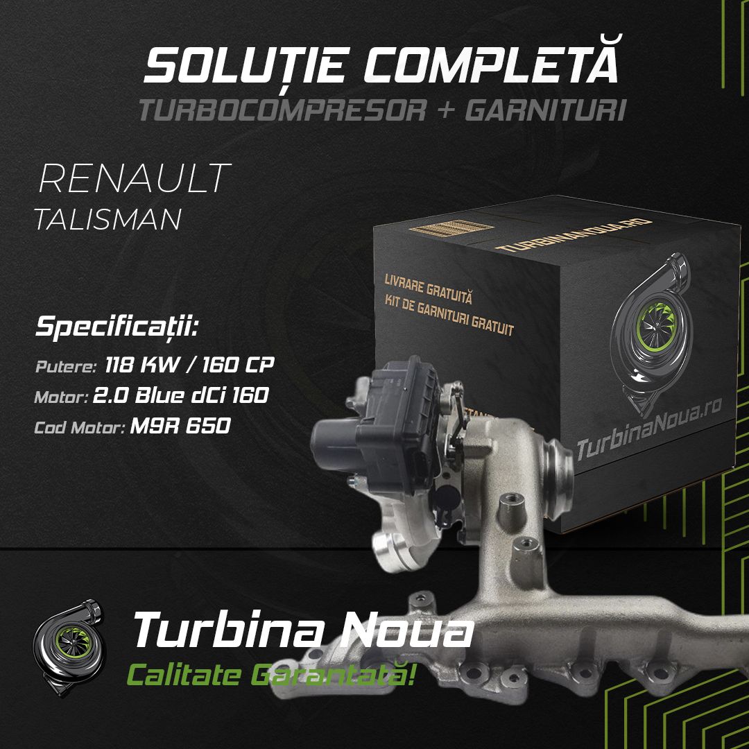 Turbina RENAULT TALISMAN 2.0 Blue dCi 160 118 KW / 160 CP Noua - Image 2