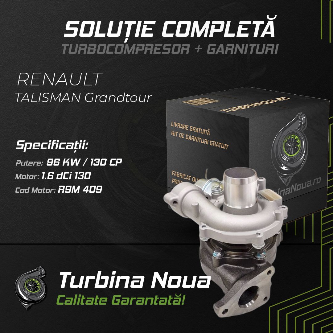 Turbina RENAULT TALISMAN Grandtour 1.6 dCi 130 96 KW / 130 CP Noua - Image 2