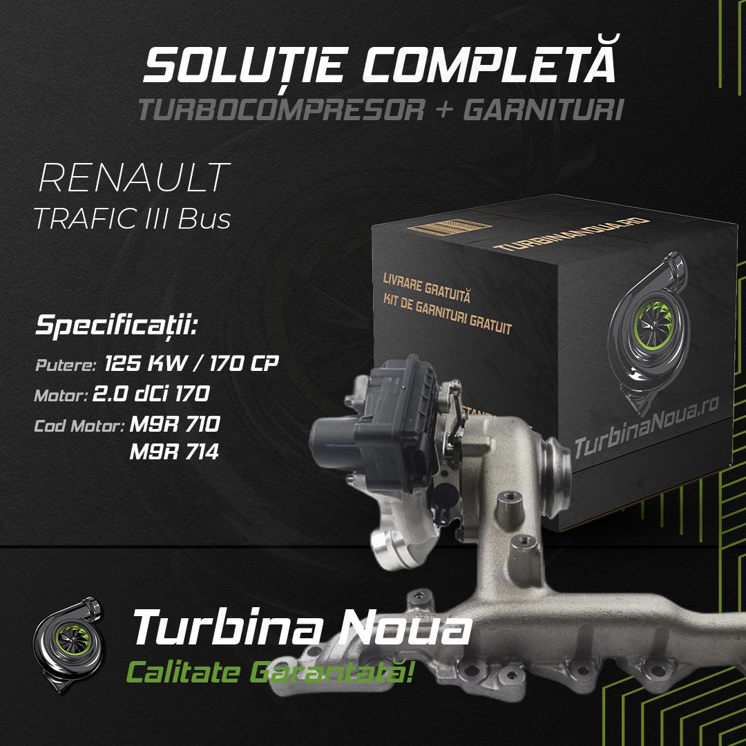 Turbina RENAULT TRAFIC III Bus 2.0 dCi 170 125 KW / 170 CP Noua - Image 2