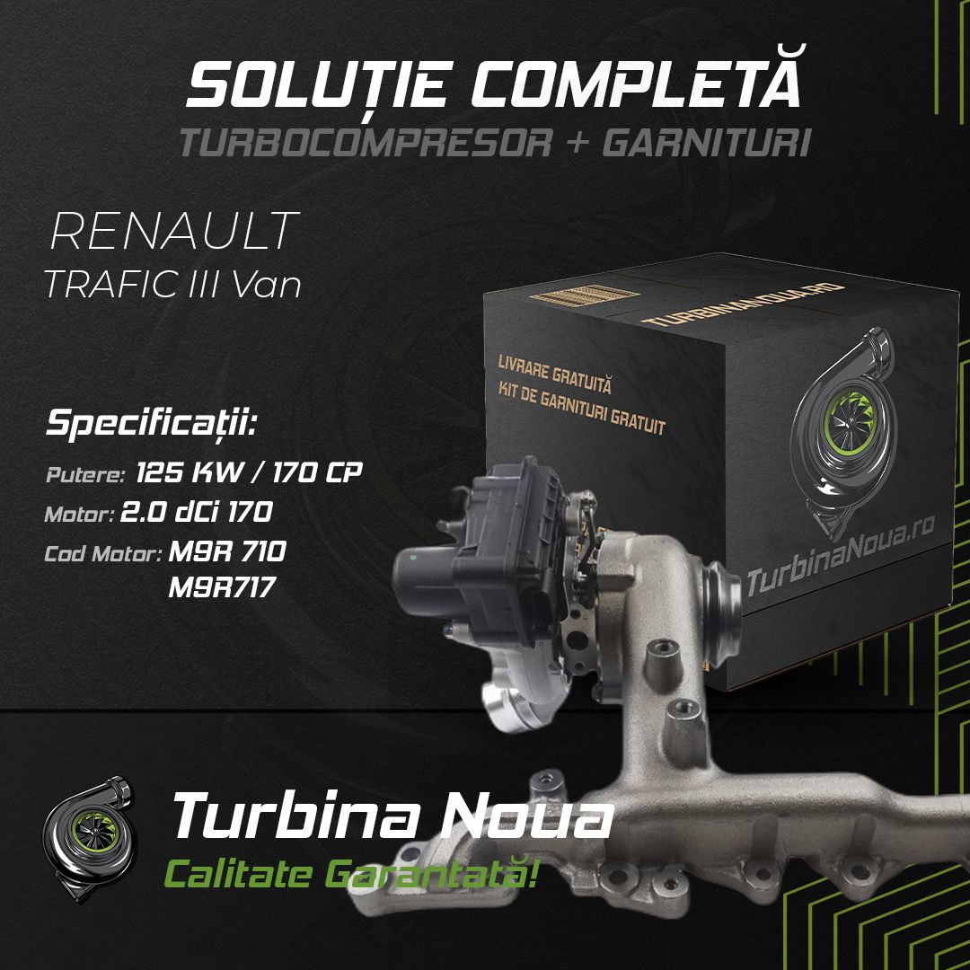 Turbina RENAULT TRAFIC III Van 2.0 dCi 170 125 KW / 170 CP Noua - Image 2