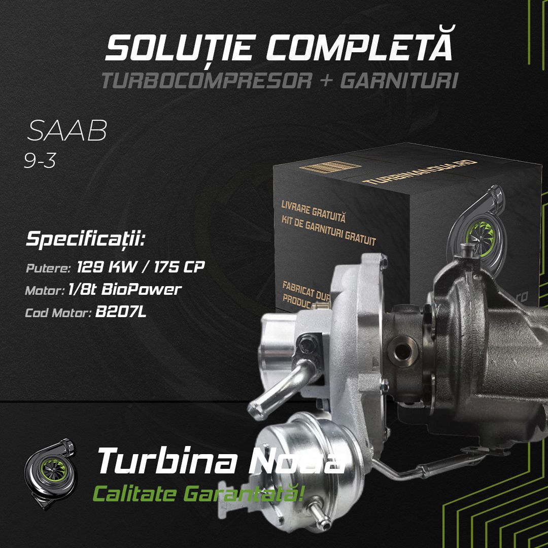 Turbina SAAB 9-3 1;8t BioPower 129 KW / 175 CP Noua - Image 2