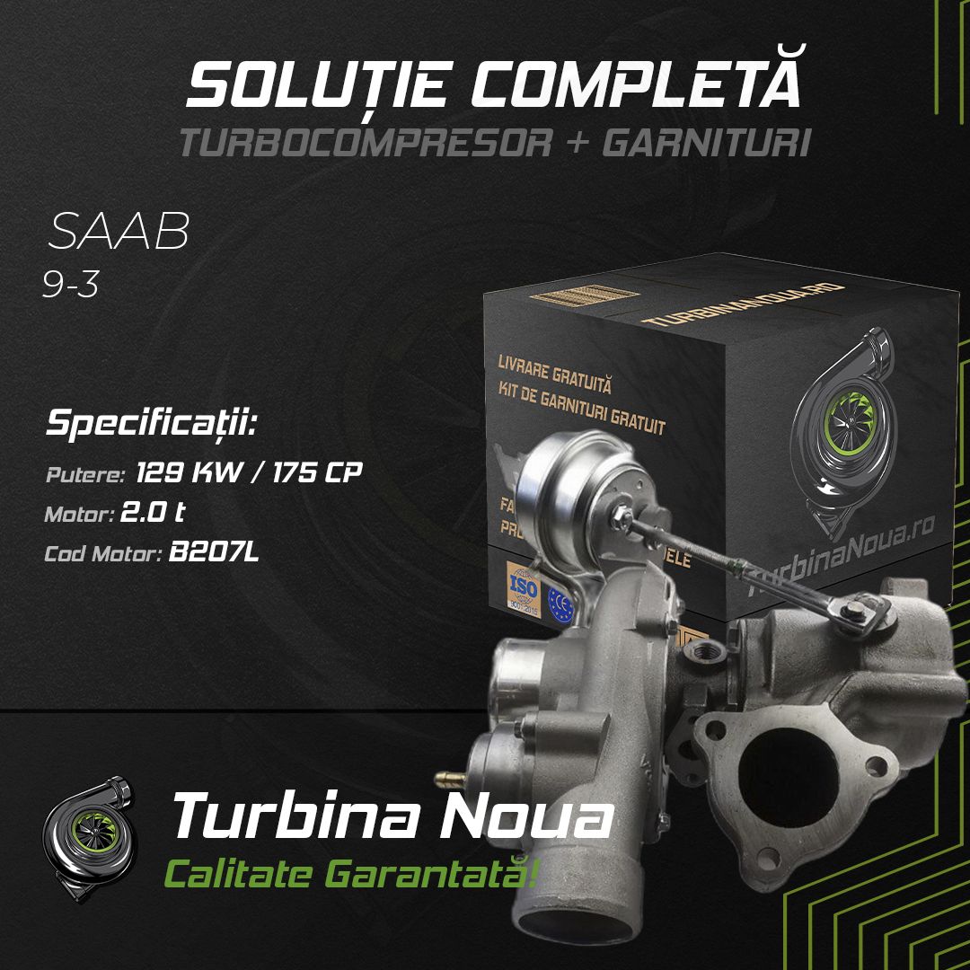 Turbina SAAB 9-3 2.0 t 129 KW / 175 CP Noua - Image 2