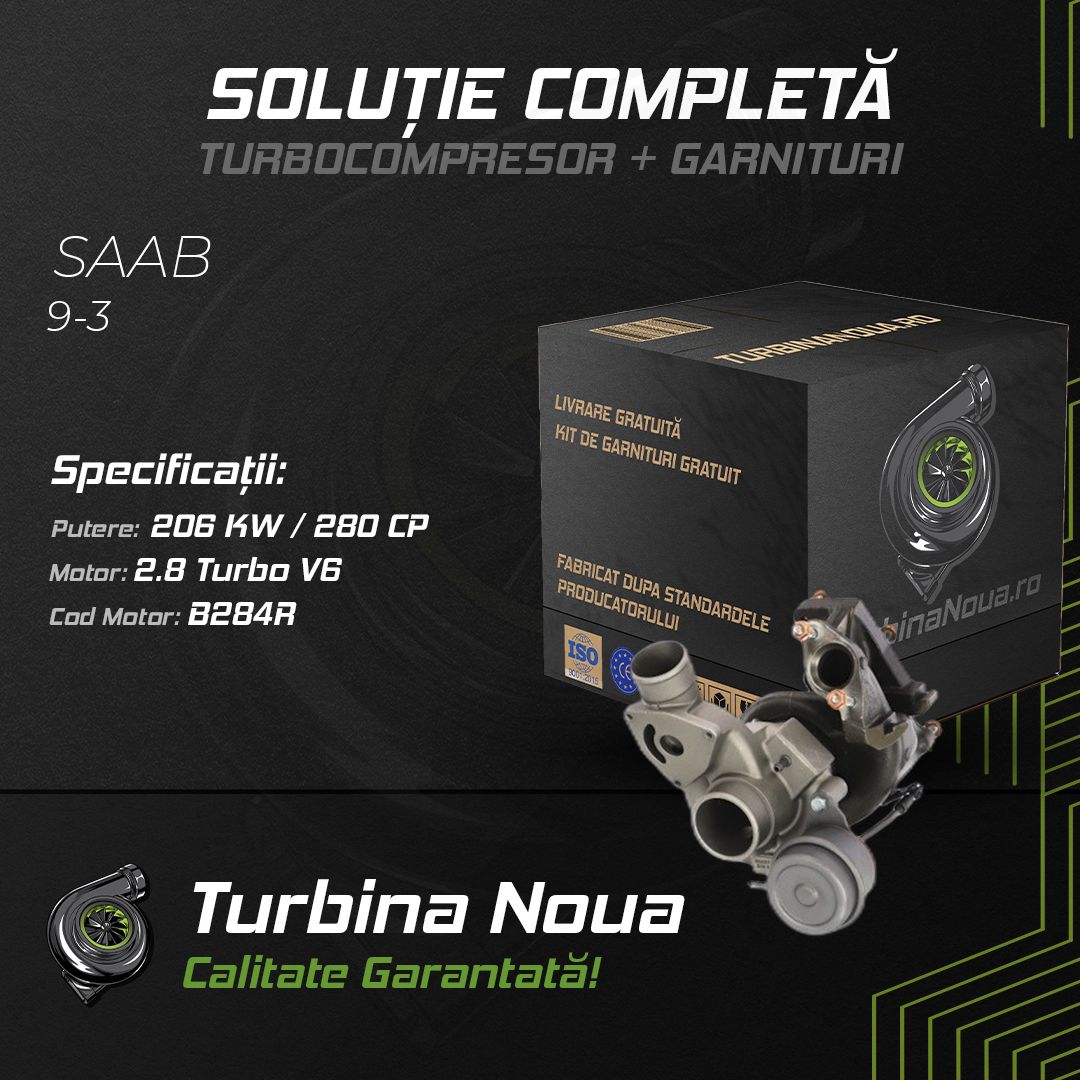 Turbina SAAB 9-3 2.8 Turbo V6 206 KW / 280 CP Noua - Image 2