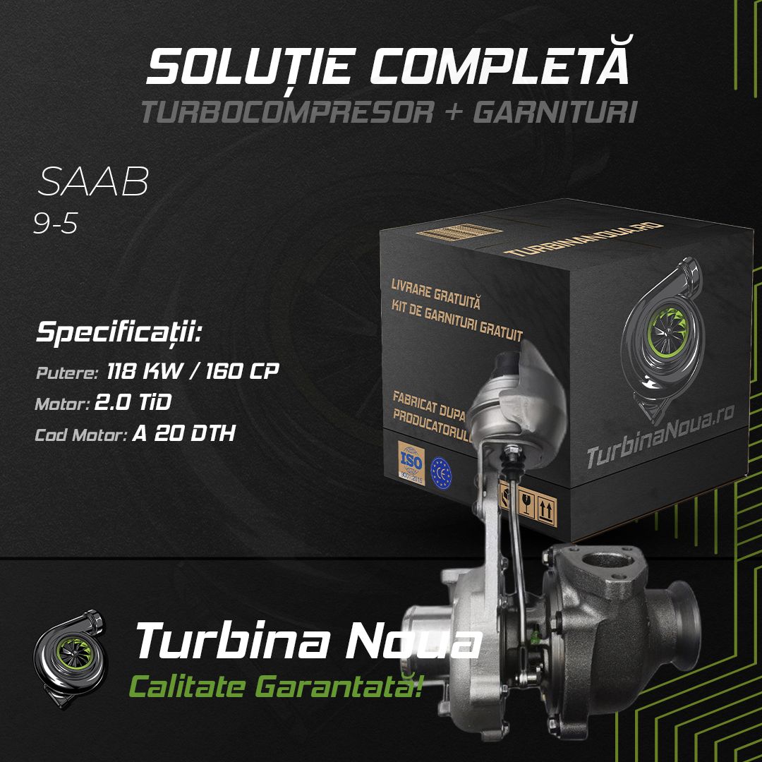Turbina SAAB 9-5 2.0 TiD 118 KW / 160 CP Noua - Image 2