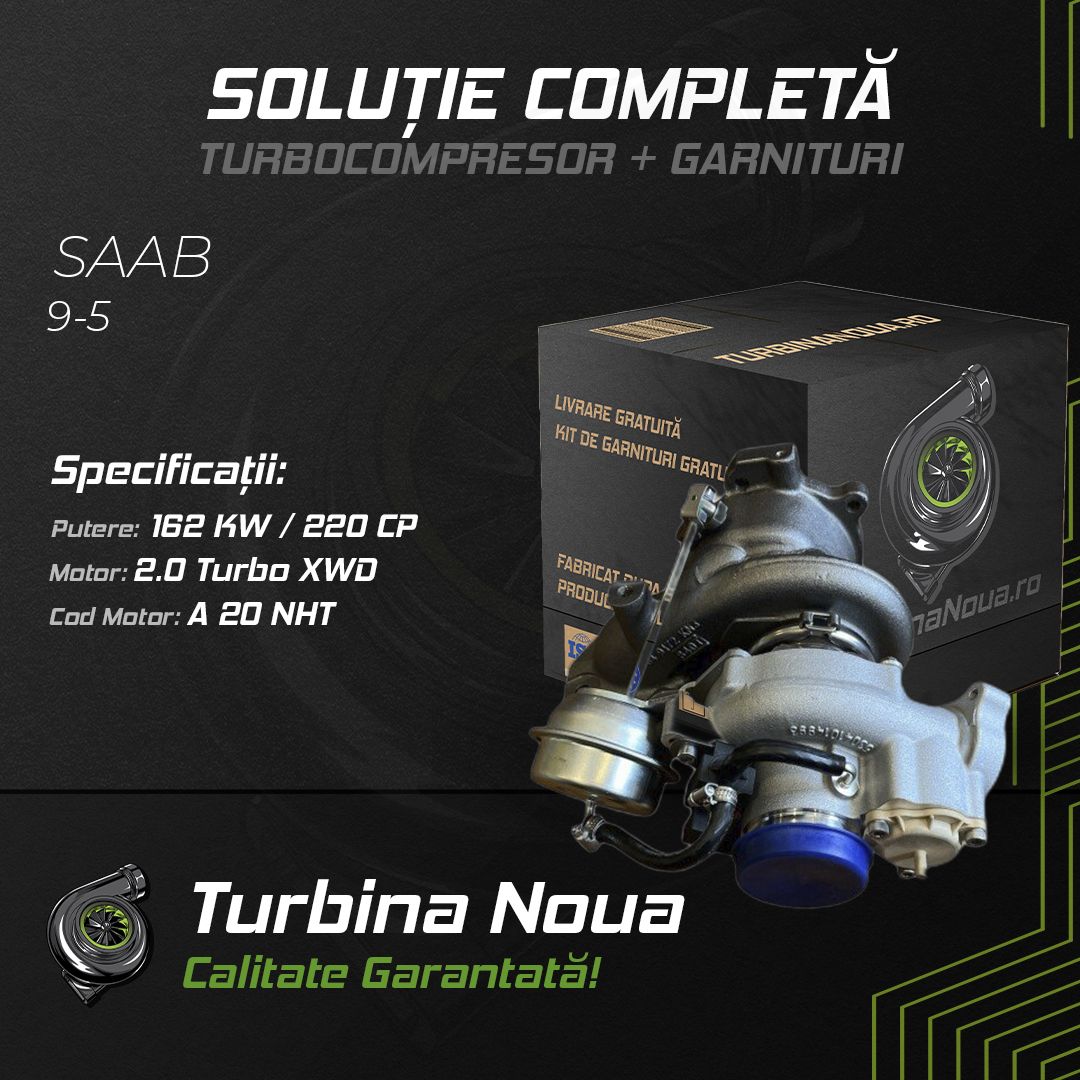 Turbina SAAB 9-5 2.0 Turbo XWD 162 KW / 220 CP Noua - Image 2