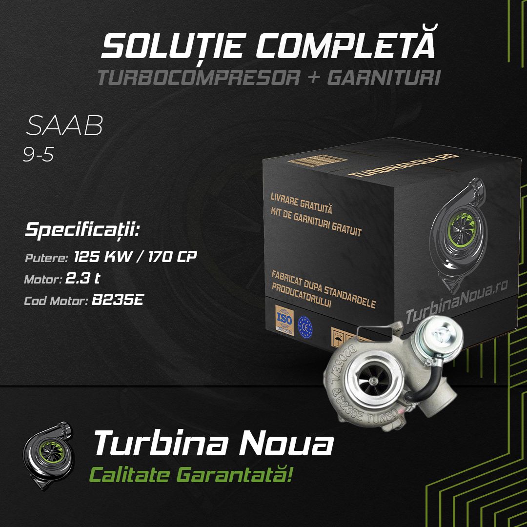 Turbina SAAB 9-5 2.3 t 125 KW / 170 CP Noua - Image 2
