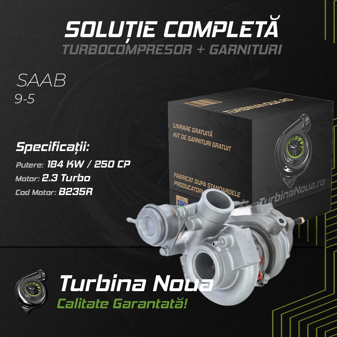 Turbina SAAB 9-5 2.3 Turbo 184 KW / 250 CP Noua - Image 2