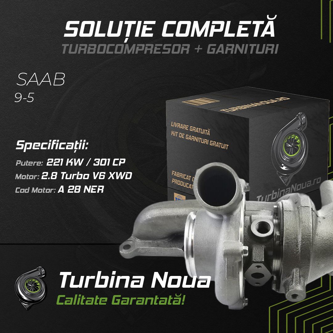 Turbina SAAB 9-5 2.8 Turbo V6 XWD 221 KW / 301 CP Noua - Image 2