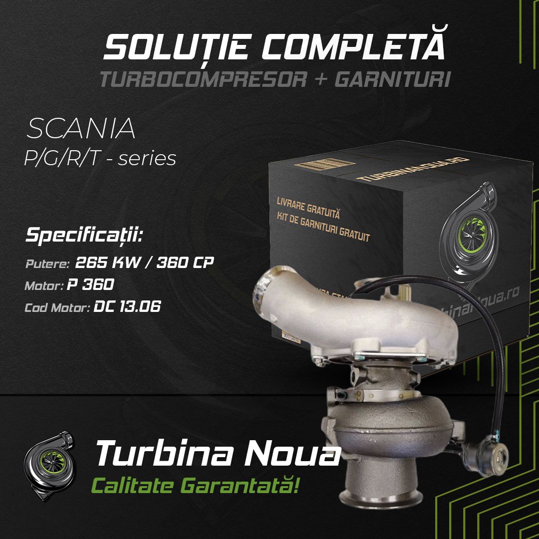 Turbina SCANIA P;G;R;T - series P 360 265 KW / 360 CP Noua - Image 2