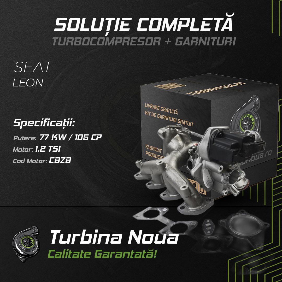 Turbina SEAT LEON 1.2 TSI 77 KW / 105 CP Noua - Image 2