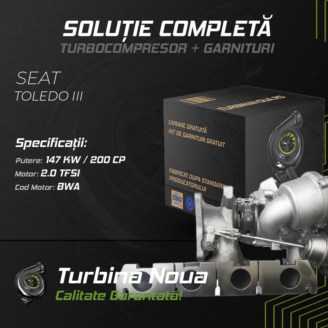 Turbina SEAT TOLEDO III 2.0 TFSI 147 KW / 200 CP Noua - Image 2