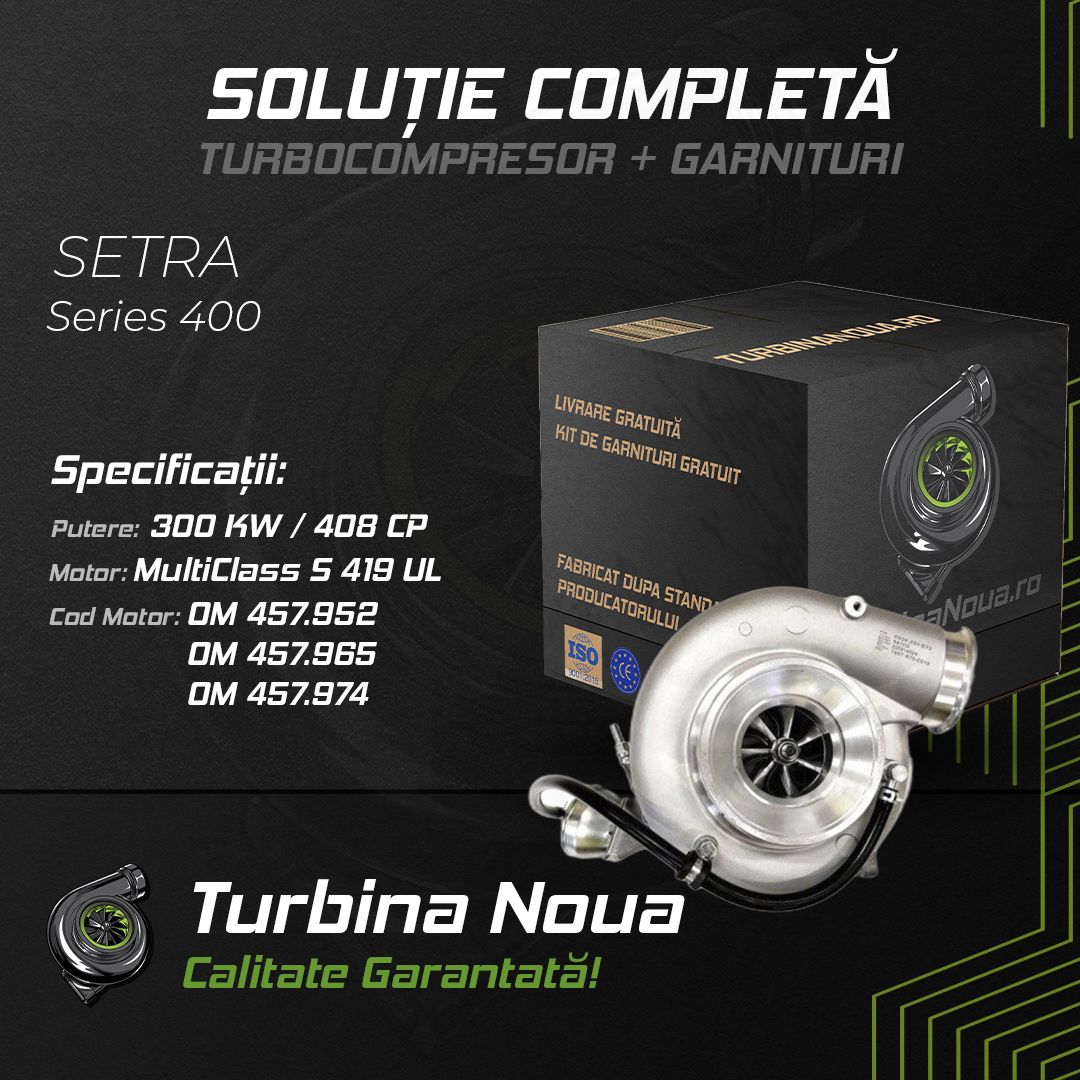 Turbina SETRA Series 400 MultiClass S 419 UL 300 KW / 408 CP Noua - Image 2