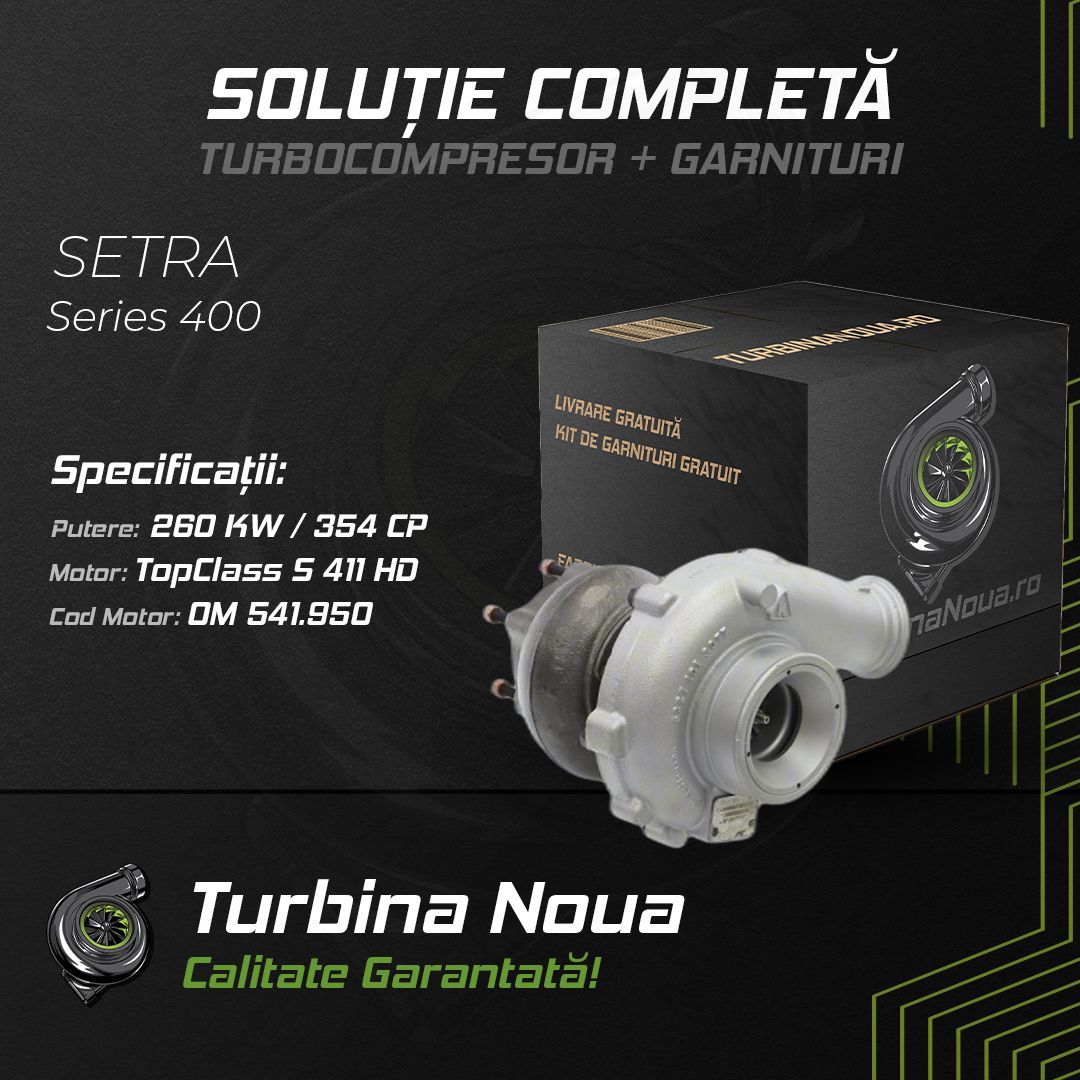 Turbina SETRA Series 400 TopClass S 411 HD 260 KW / 354 CP Noua - Image 2