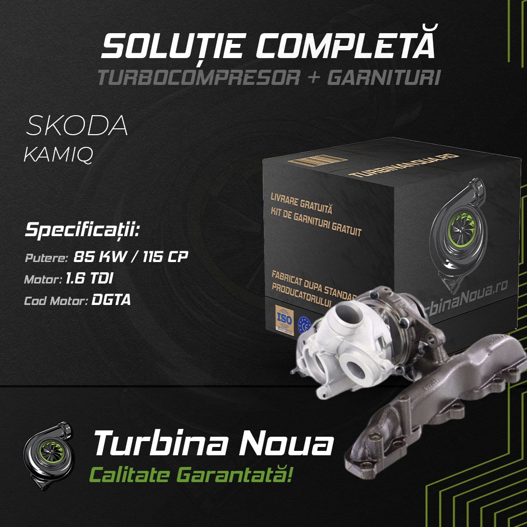 Turbina SKODA KAMIQ 1.6 TDI 85 KW / 115 CP Noua - Image 2