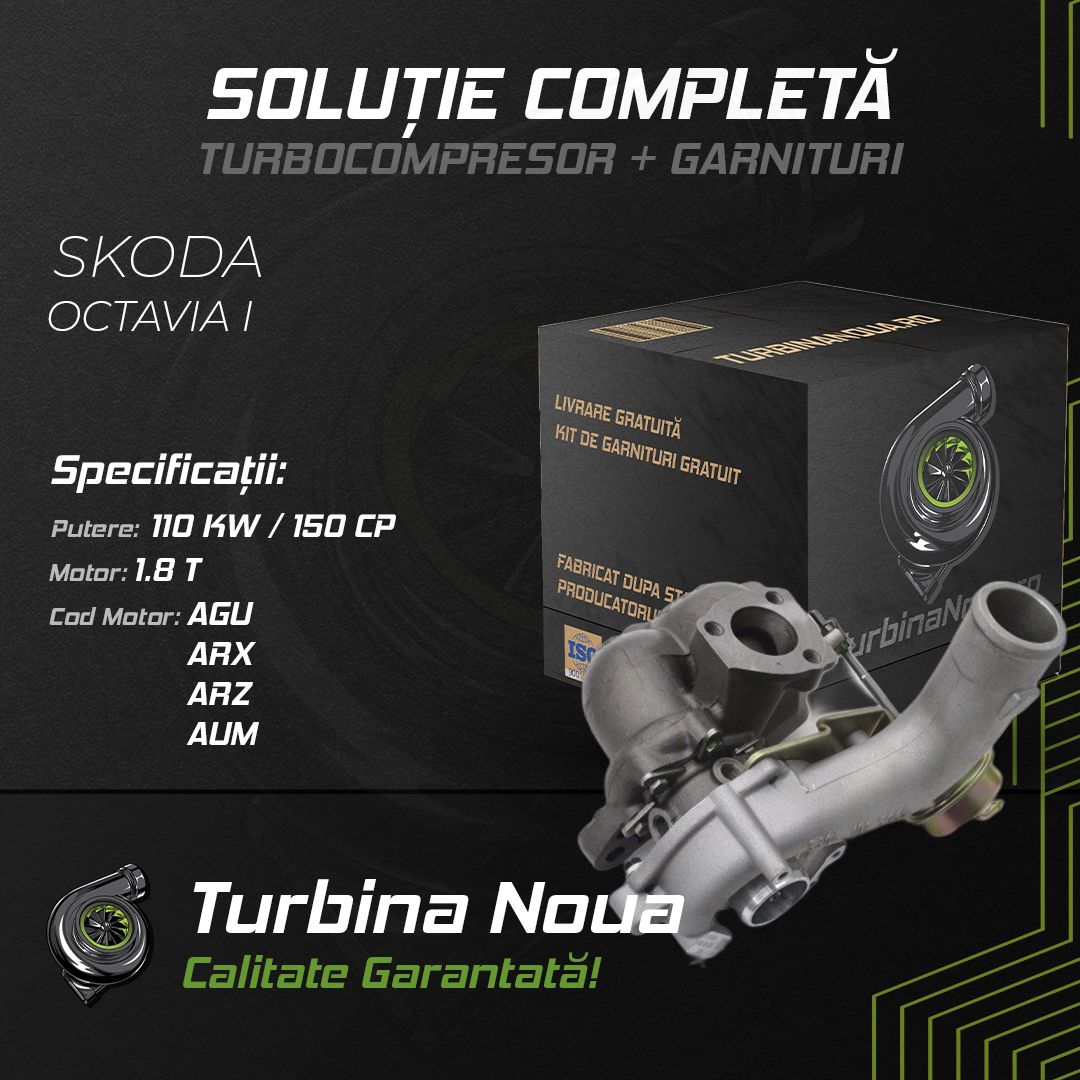 Turbina SKODA OCTAVIA I 1.8 T 110 KW / 150 CP Noua - Image 2