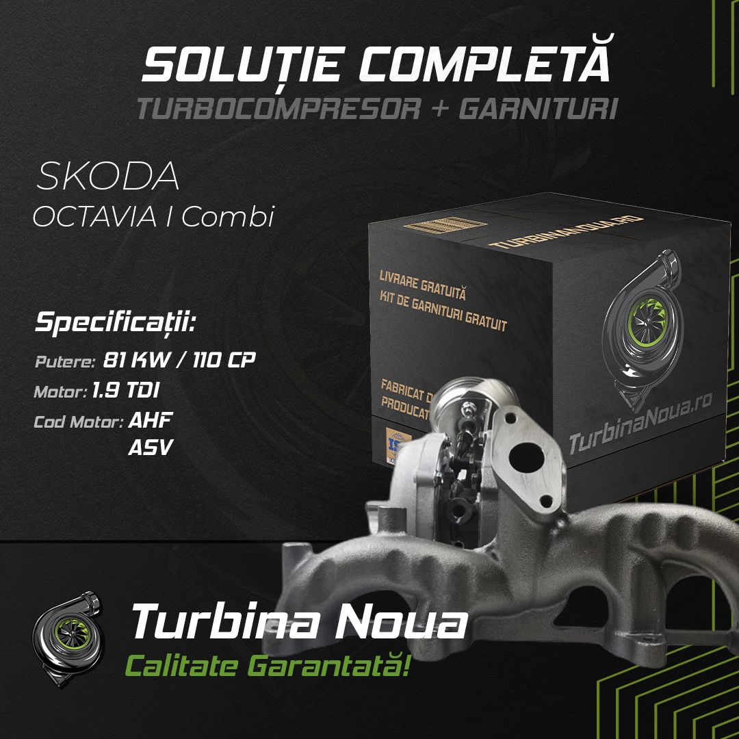 Turbina SKODA OCTAVIA I Combi 1.9 TDI 81 KW / 110 CP Noua - Image 2