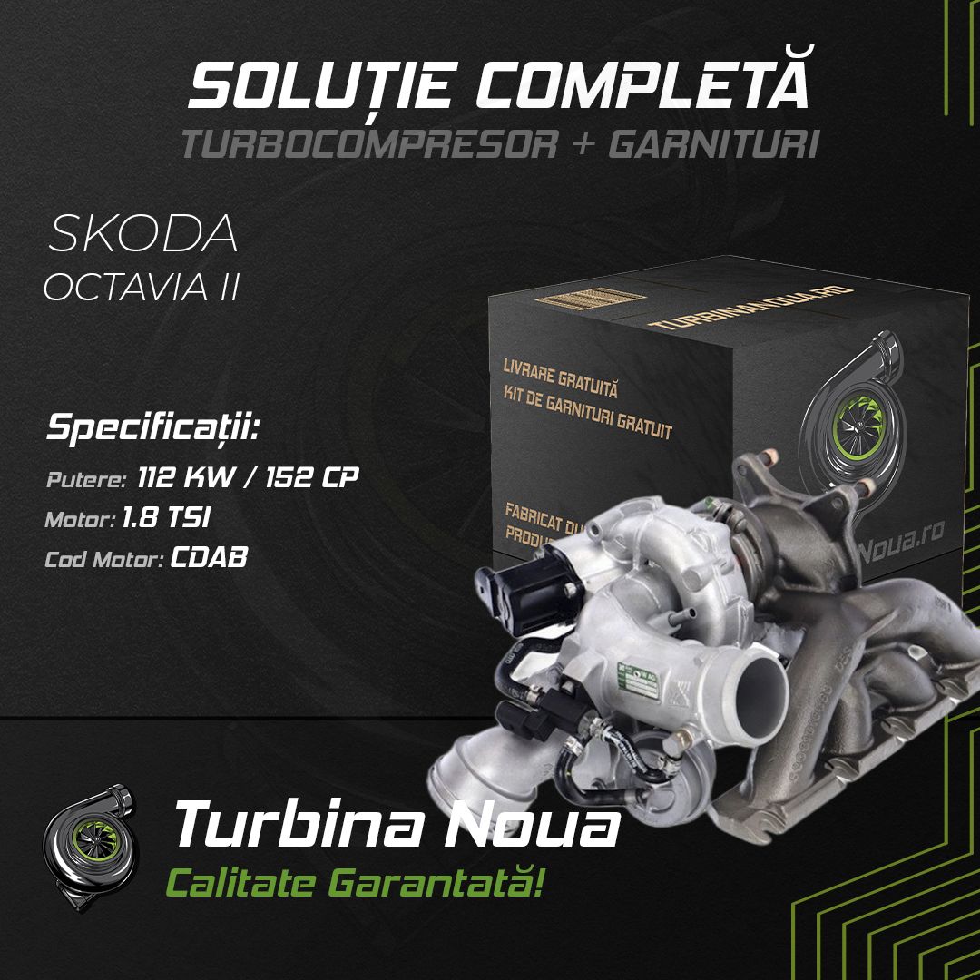Turbina SKODA OCTAVIA II 1.8 TSI 112 KW / 152 CP Noua - Image 2