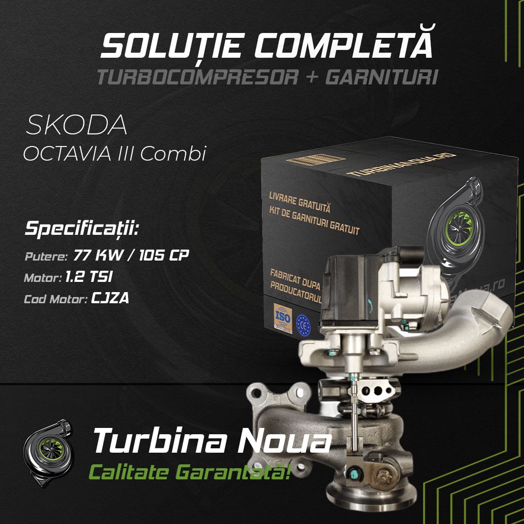Turbina SKODA OCTAVIA III Combi 1.2 TSI 77 KW / 105 CP Noua - Image 2