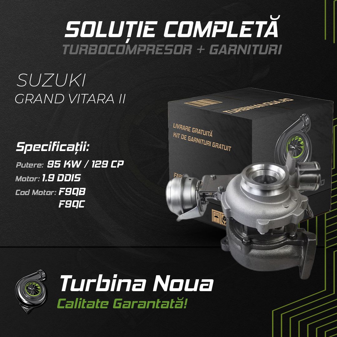 Turbina SUZUKI GRAND VITARA II 1.9 DDiS 95 KW / 129 CP Noua - Image 2