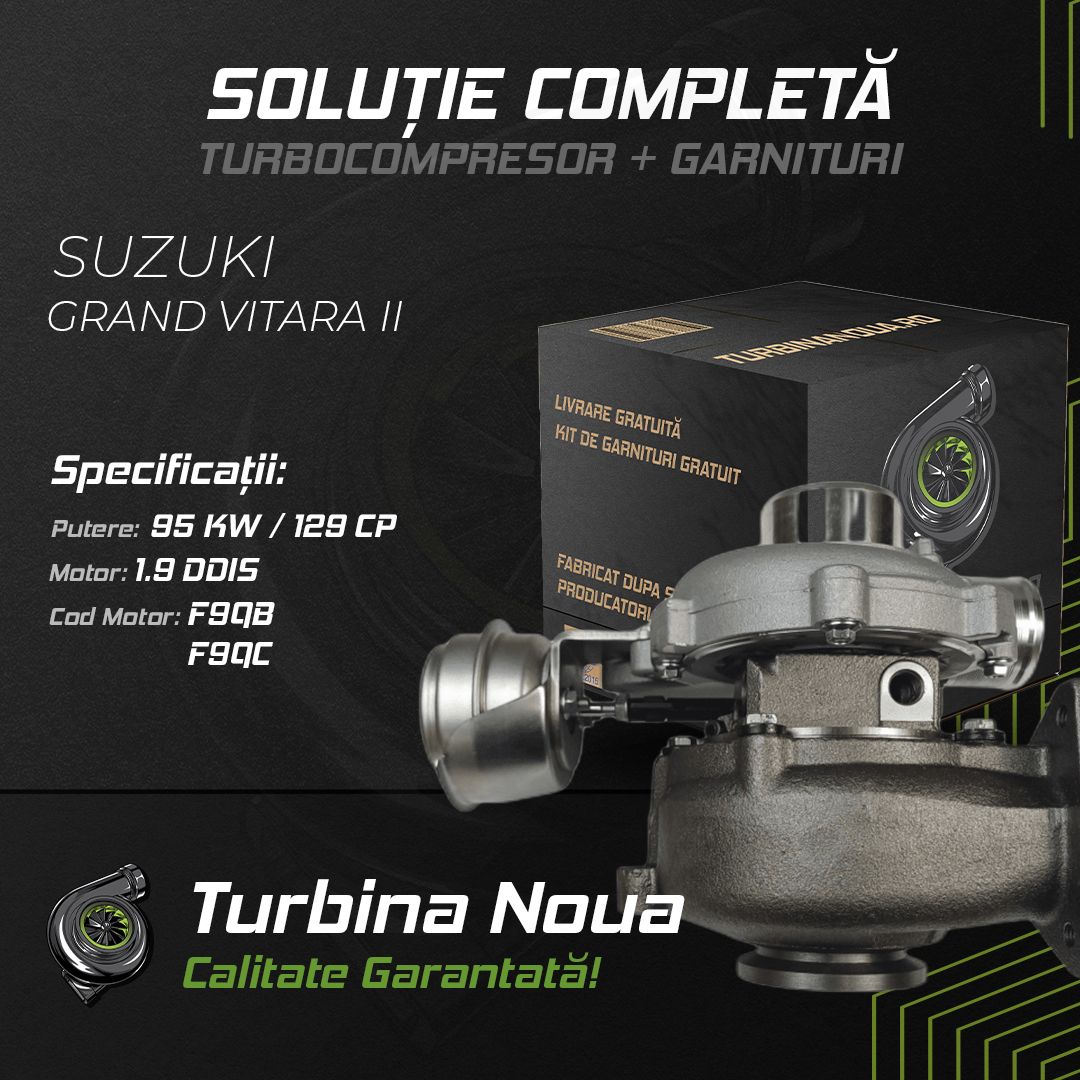 Turbina SUZUKI GRAND VITARA II 1.9 DDiS 95 KW / 129 CP Noua - Image 2