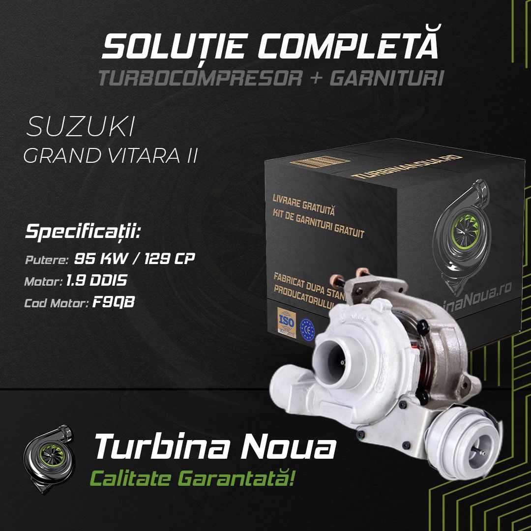 Turbina SUZUKI GRAND VITARA II 1.9 DDiS 95 KW / 129 CP Noua - Image 2