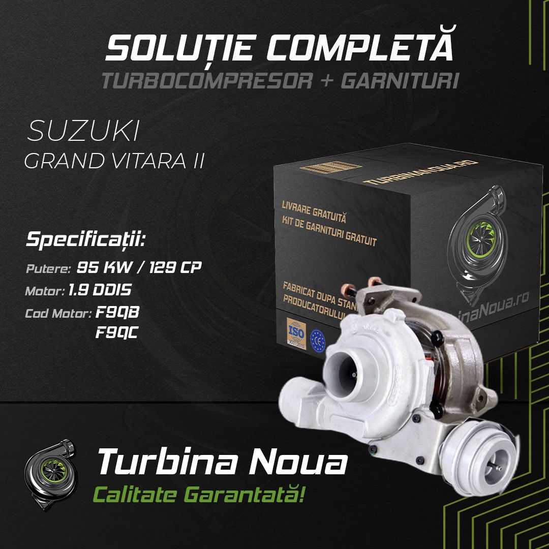 Turbina SUZUKI GRAND VITARA II 1.9 DDiS 95 KW / 129 CP Noua - Image 2