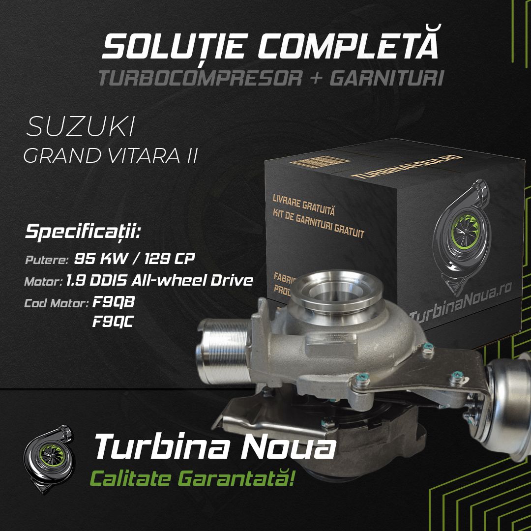 Turbina SUZUKI GRAND VITARA II 1.9 DDiS All-wheel Drive 95 KW / 129 CP Noua - Image 2