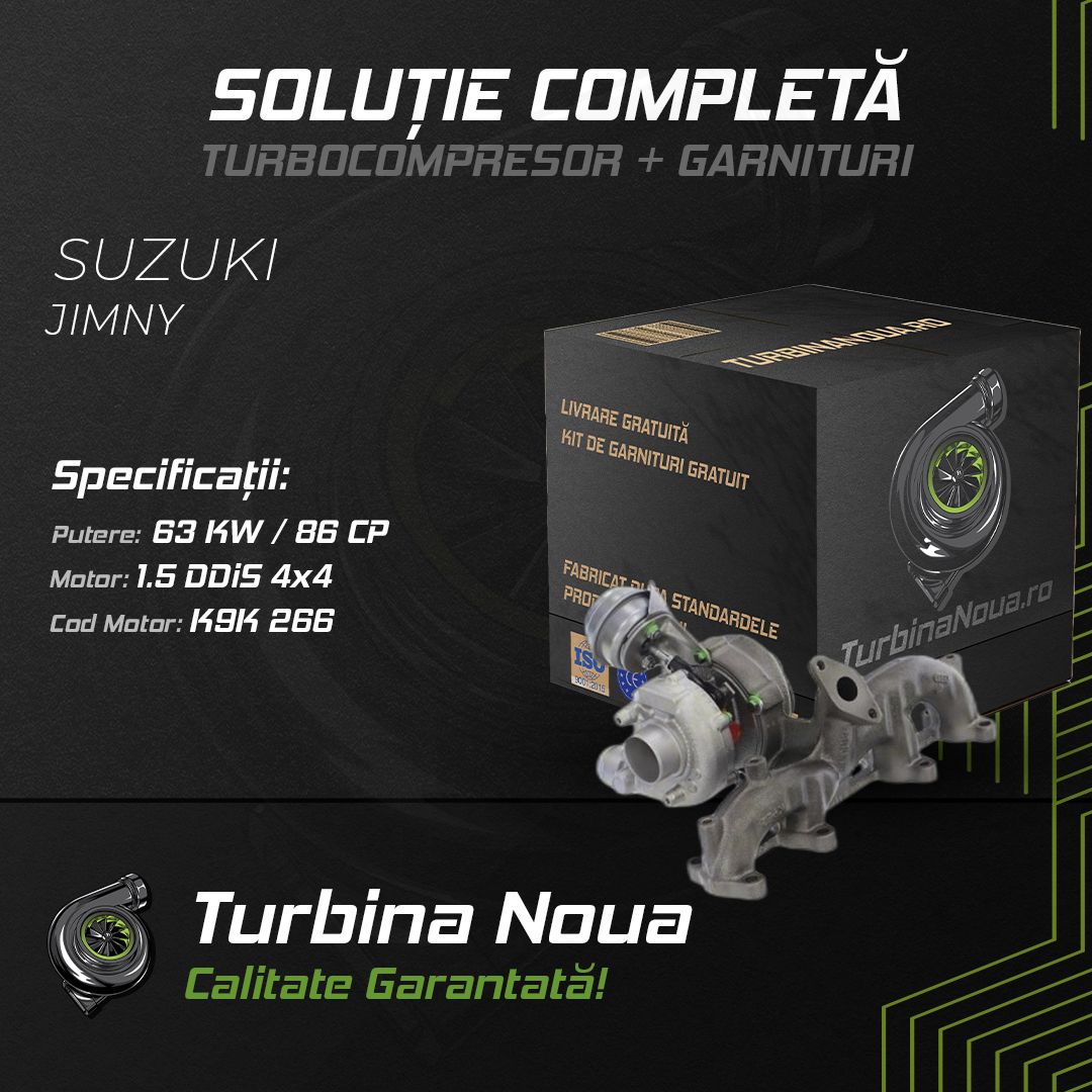 Turbina SUZUKI JIMNY 1.5 DDiS 4x4 63 KW / 86 CP Noua - Image 2