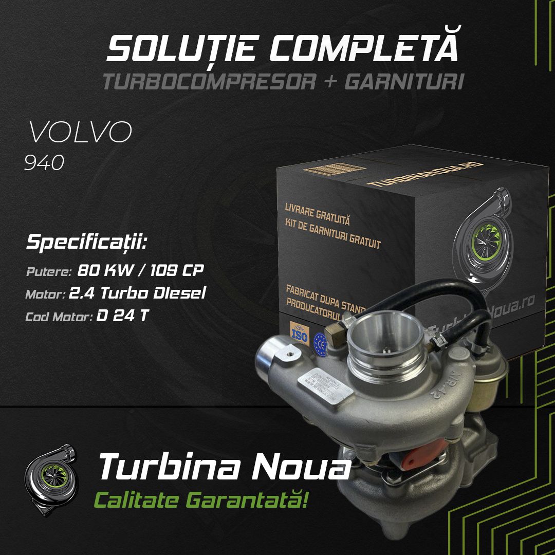Turbina VOLVO 940 2.4 Turbo Diesel 80 KW / 109 CP Noua - Image 2