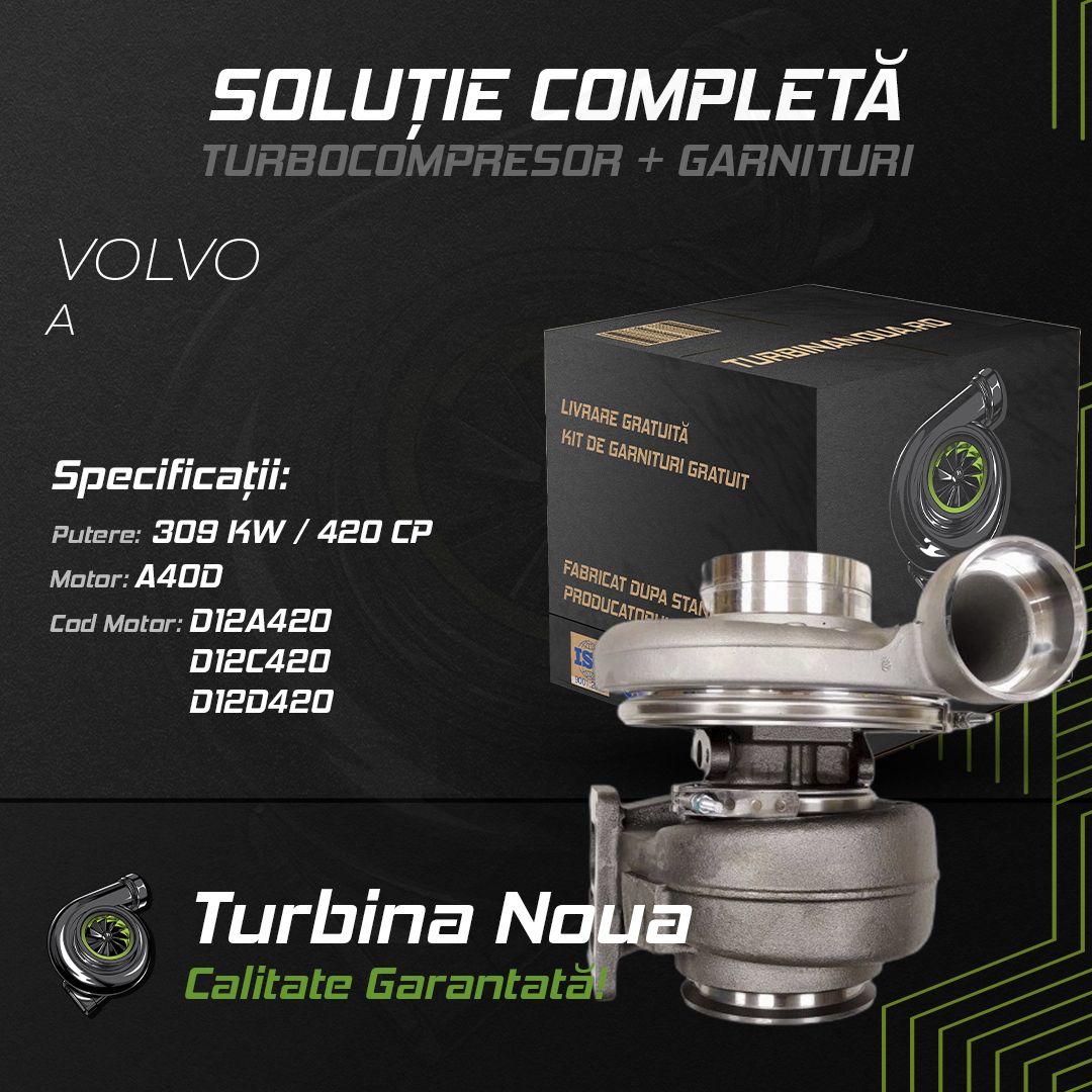 Turbina VOLVO A A40D 309 KW / 420 CP Noua - Image 2