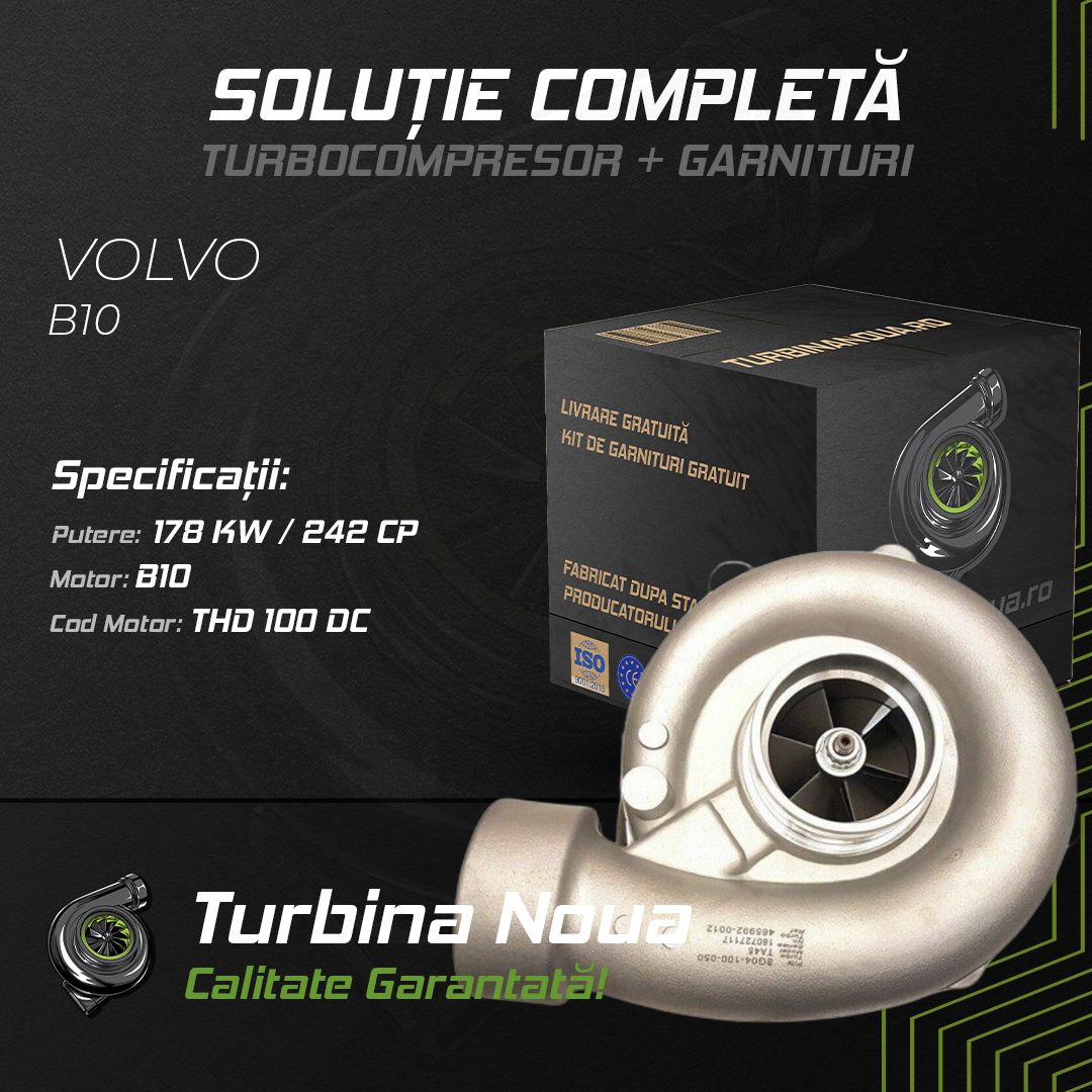 Turbina VOLVO B10 B10 178 KW / 242 CP Noua - Image 2