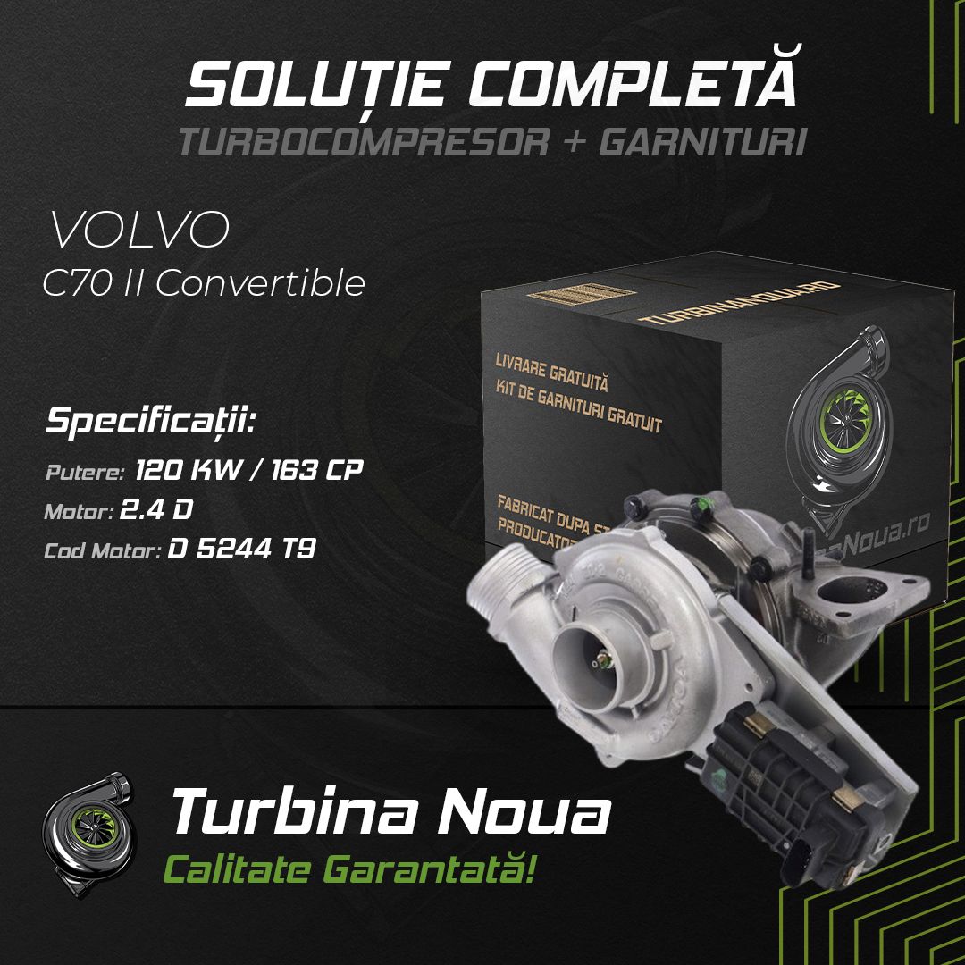 Turbina VOLVO C70 II Convertible 2.4 D 120 KW / 163 CP Noua - Image 2