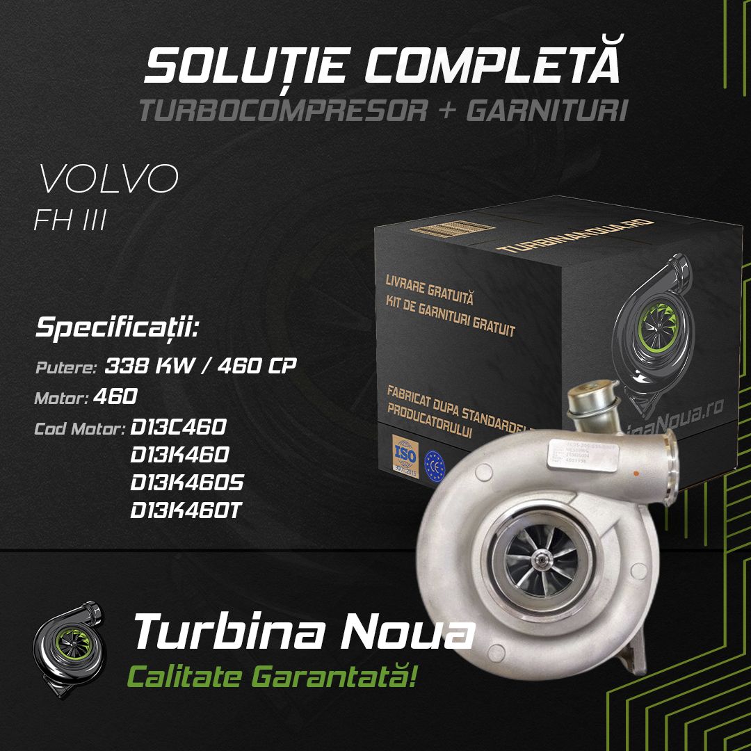 Turbina VOLVO FH III 460 338 KW / 460 CP Noua - Image 2