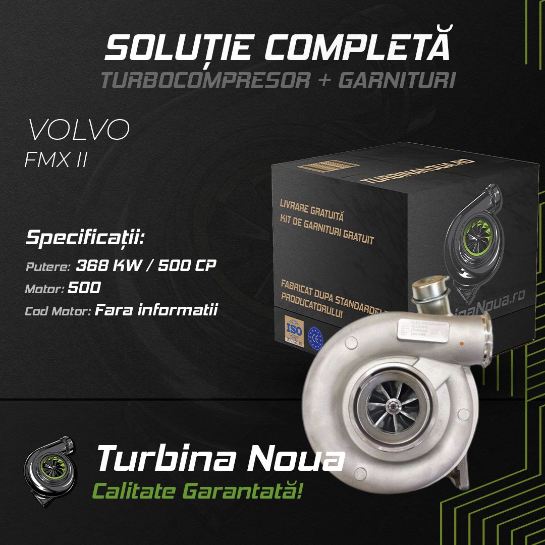 Turbina VOLVO FMX II 500 368 KW / 500 CP Noua - Image 2