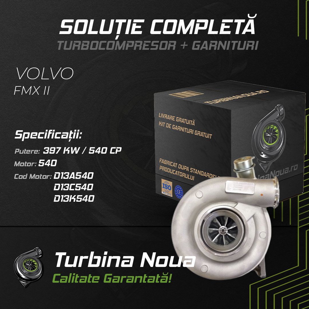 Turbina VOLVO FMX II 540 397 KW / 540 CP Noua - Image 2