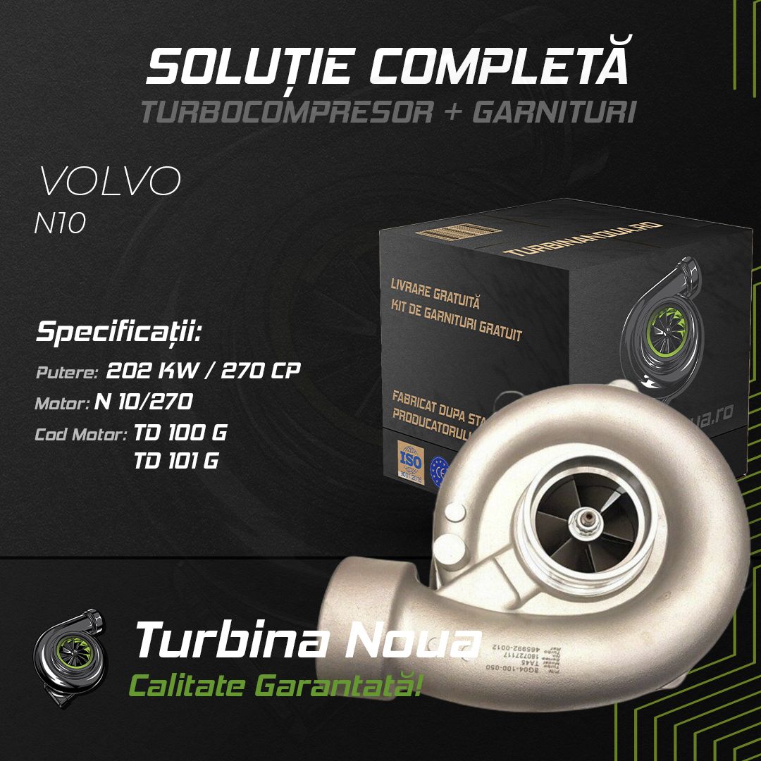 Turbina VOLVO N10 N 10/270 202 KW / 270 CP Noua - Image 2