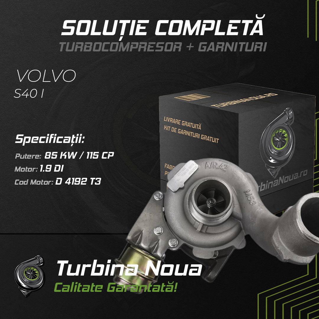 Turbina VOLVO S40 I 1.9 DI 85 KW / 115 CP Noua - Image 2
