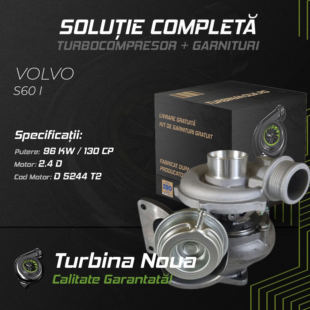 Turbina VOLVO S60 I 2.4 D 96 KW / 130 CP Noua - Image 2