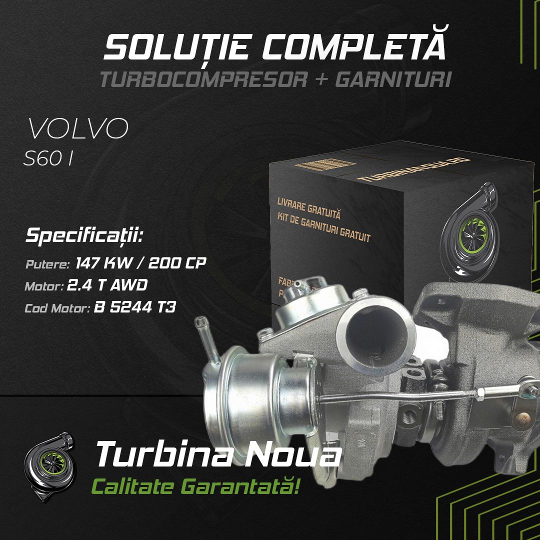 Turbina VOLVO S60 I 2.4 T AWD 147 KW / 200 CP Noua - Image 2