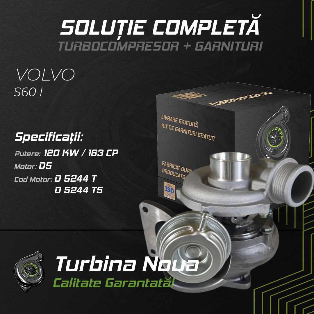 Turbina VOLVO S60 I D5 120 KW / 163 CP Noua - Image 2