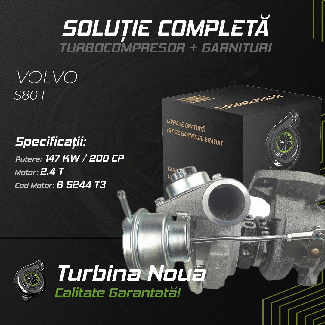 Turbina VOLVO S80 I 2.4 T 147 KW / 200 CP Noua - Image 2