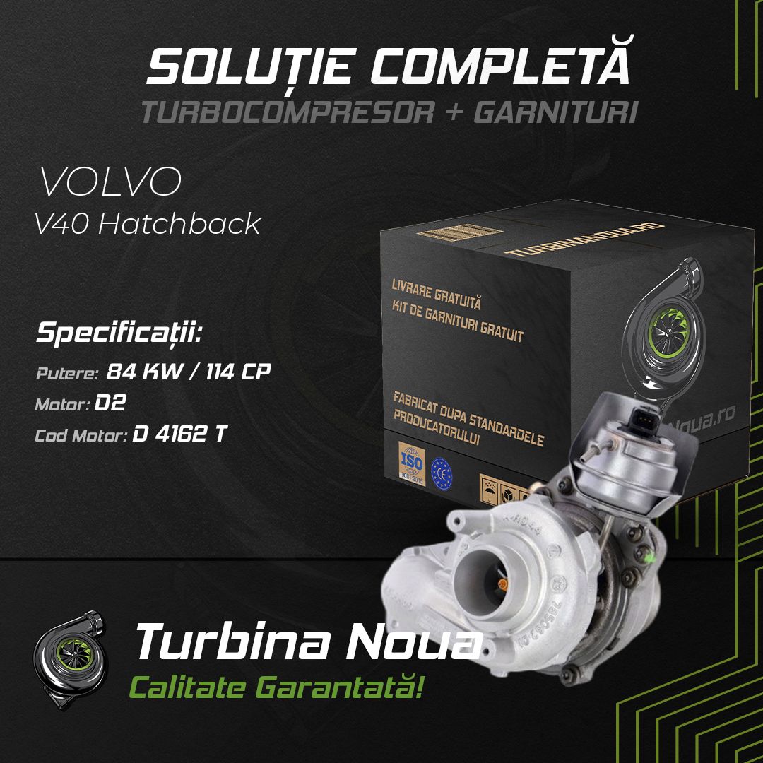 Turbina VOLVO V40 Hatchback D2 84 KW / 114 CP Noua - Image 2
