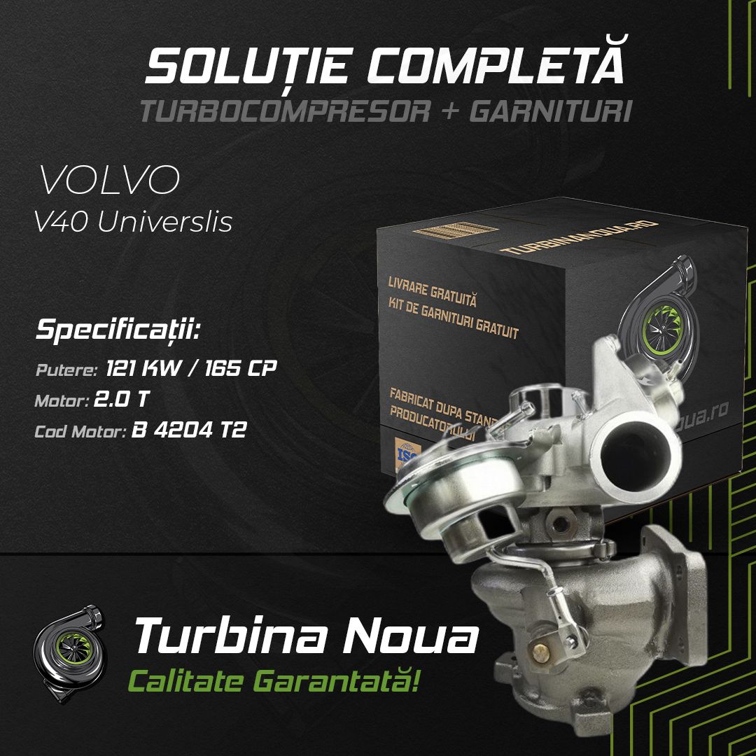 Turbina VOLVO V40 Universlis 2.0 T 121 KW / 165 CP Noua - Image 2