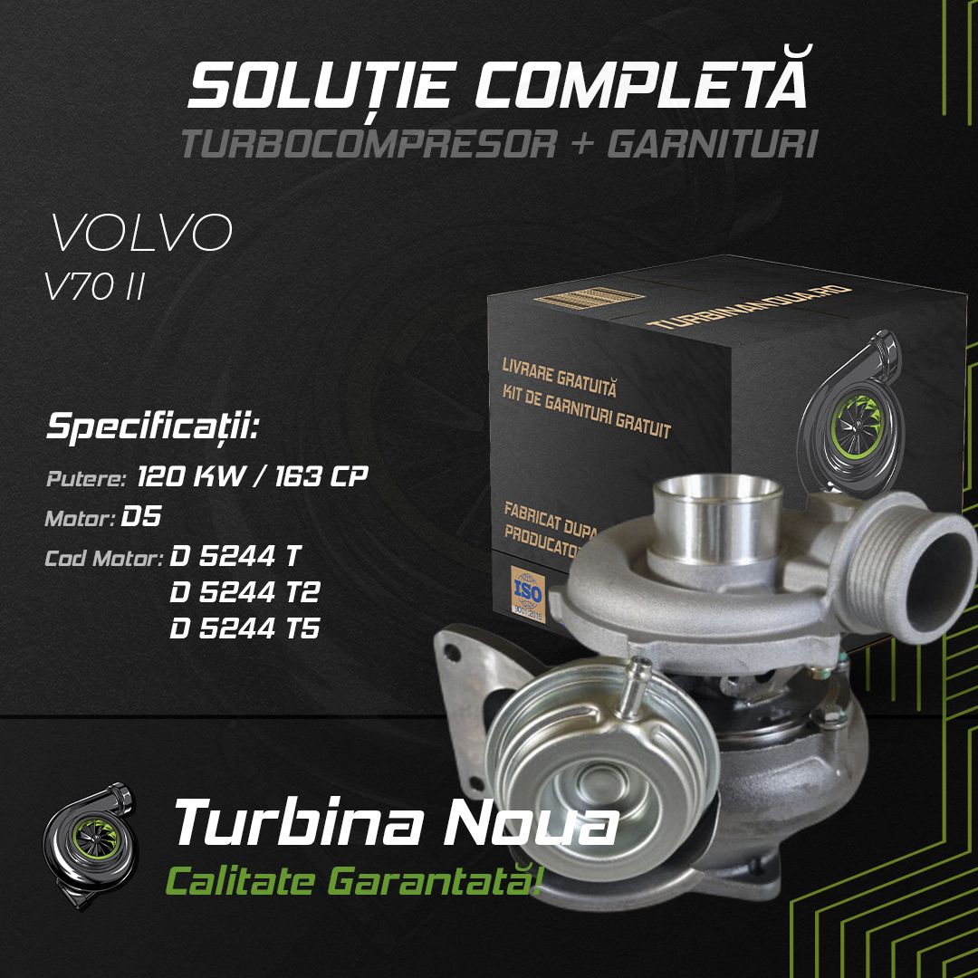 Turbina VOLVO V70 II D5 120 KW / 163 CP Noua - Image 2