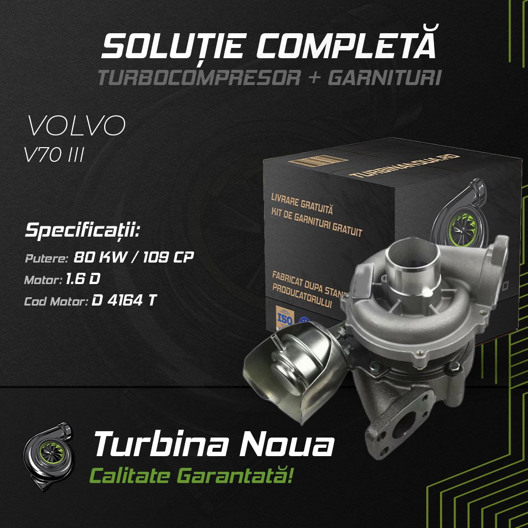 Turbina VOLVO V70 III 1.6 D 80 KW / 109 CP Noua - Image 2