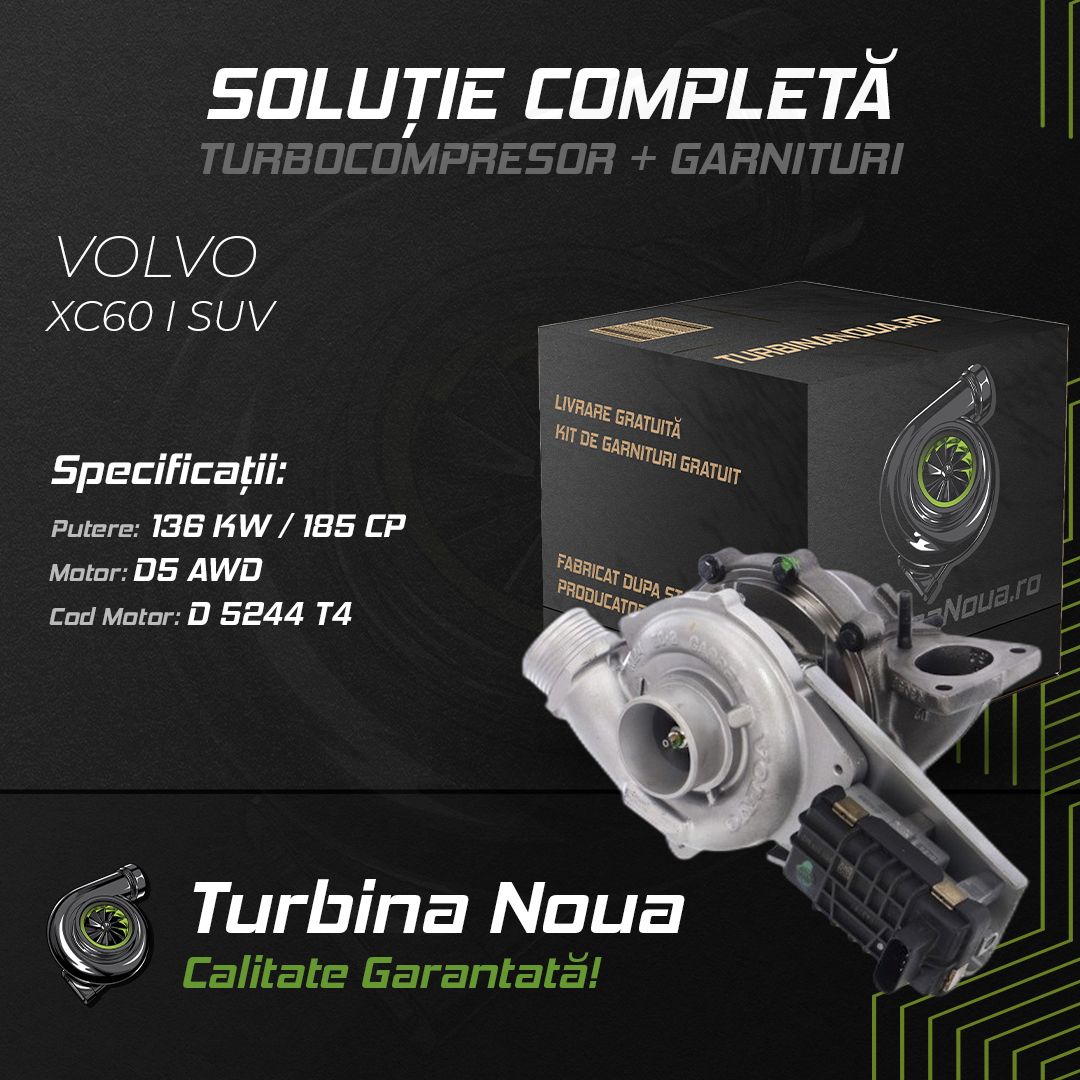 Turbina VOLVO XC60 I SUV D5 AWD 136 KW / 185 CP Noua - Image 2