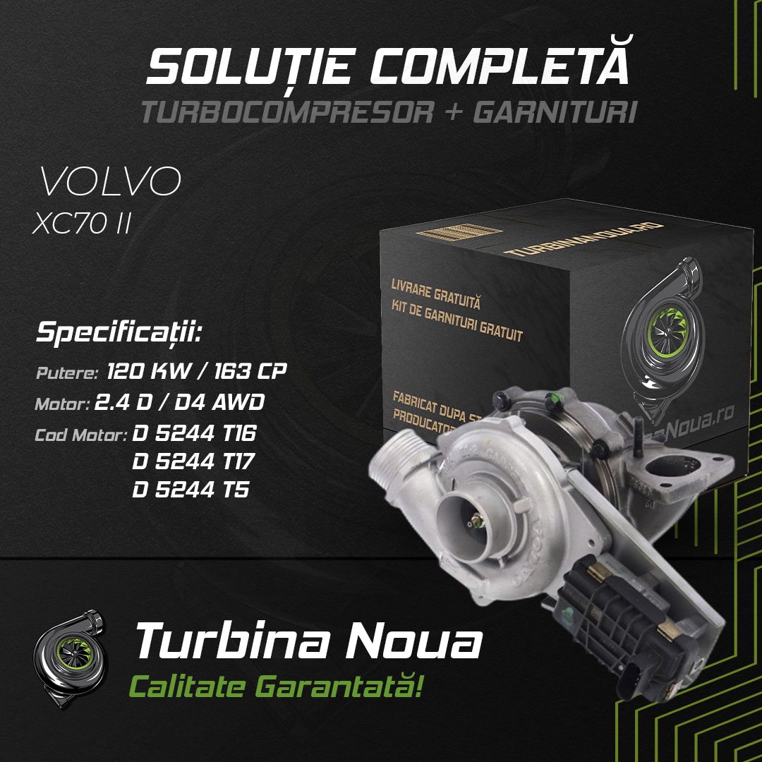 Turbina VOLVO XC70 II 2.4 D / D4 AWD 120 KW / 163 CP Noua - Image 2